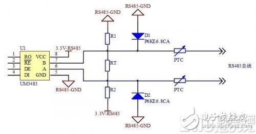 利用3.3V供電RS485接口將數(shù)據(jù)傳輸距離提升至1219米